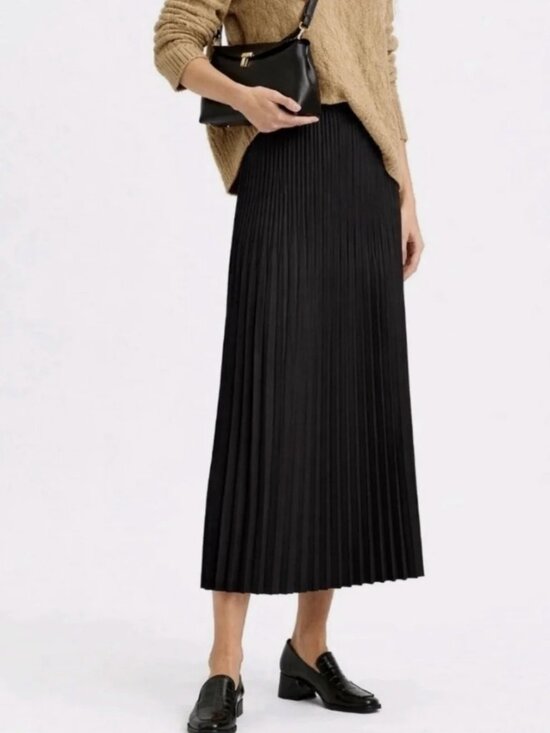 Eileen Fisher Dresses & Skirts - Accordion Pleated Pull-On Midi Skirt